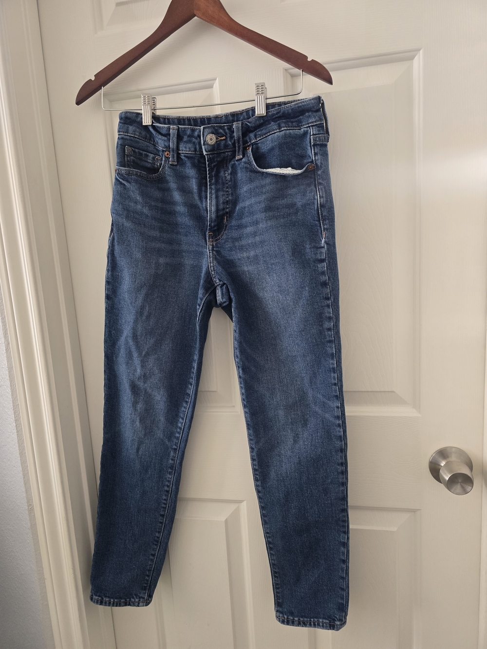 Old Navy Women's Dark Blue High-Rise Jeans